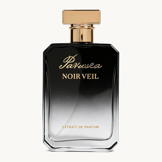 Noir Veil Extrait de Parfum with coffee, vanilla, and musk for evening wear