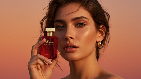 Paruvea Crimson Veil presented for a guide to reading perfume reviews critically